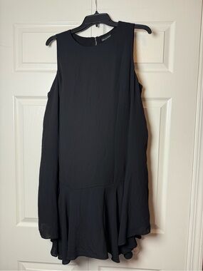 Anthropologie Belle Vere Black Sleeveless Flowy Knee Length Dress‎